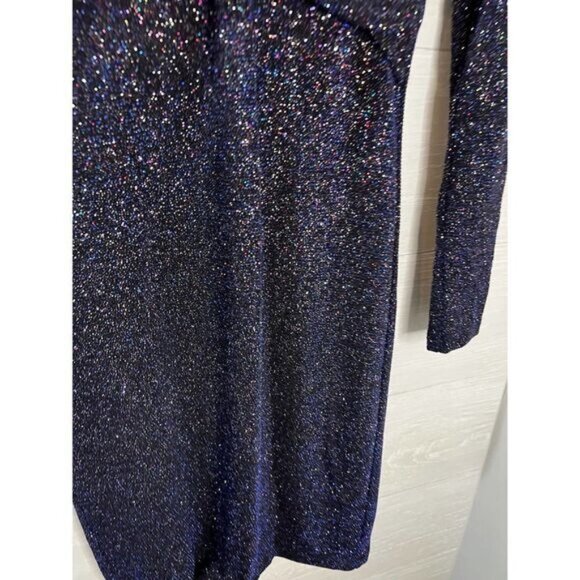 Ruched Side Glitter Bodycon Dress Size‎ 2 NWT - Picture 7 of 7
